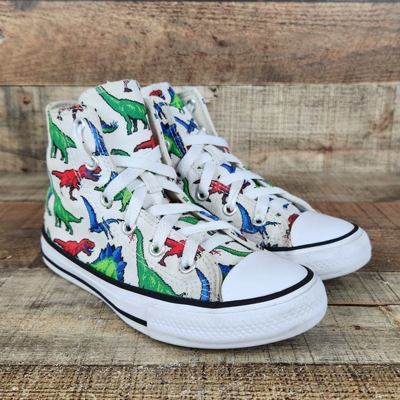 Converse Other - Converse Chuck Taylor All Star Dinosaur Youth Sz 1 Sneaker 670349F Shoes Hi Top